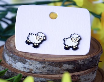 Sheep Earring // Lamb Earrings // Easter Present // Religious // Gift for Girlfriend // Holiday Earrings // Cute Earrings // Sterling Silver