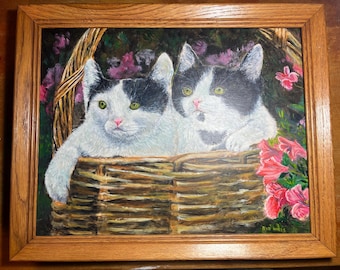 black and white kittens