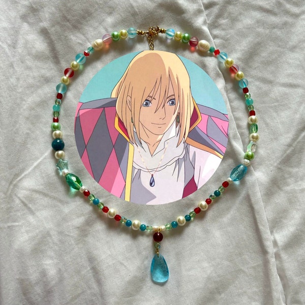 Howl's moving castle - Howl and Sophie Beaded Necklace Studio Ghibli