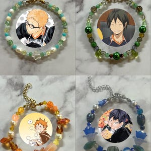 Haikyuu Inspired Jewelry - Tsukishima Kei, Tadashi yamaguchi, Shoyou Hinata, Kageyama Tobio - Volleyball cosplay manga