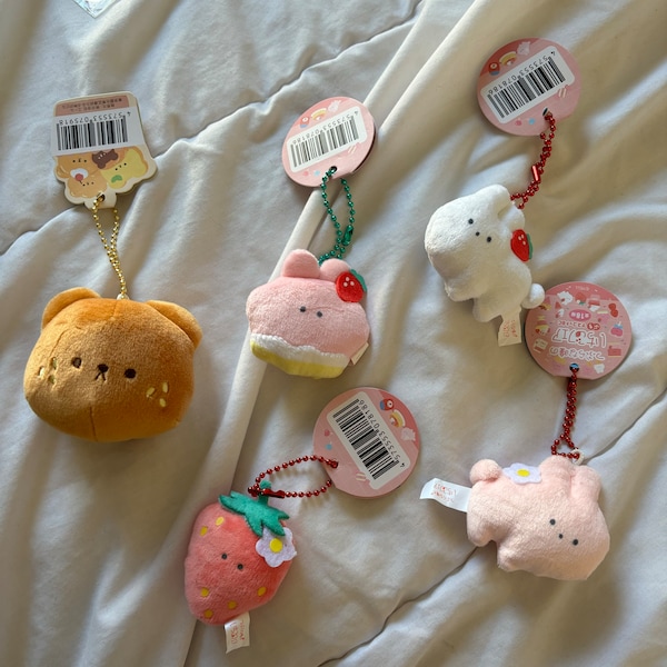 Plush keychains - Trinkets strawberry shortcake cute coquette