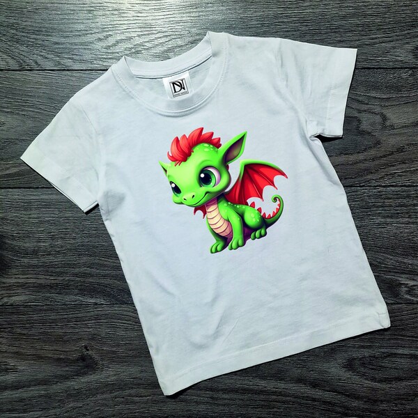 Kids T-shirt. Dragon. Christmas Gift 2024. Kinder T-Shirt. Drache Weihnachtsgeschenk