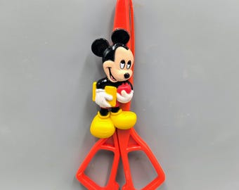 Tijeras escolares vintage de Mickey Mouse de Disney para niños, 5.5" (derecha e izquierda)