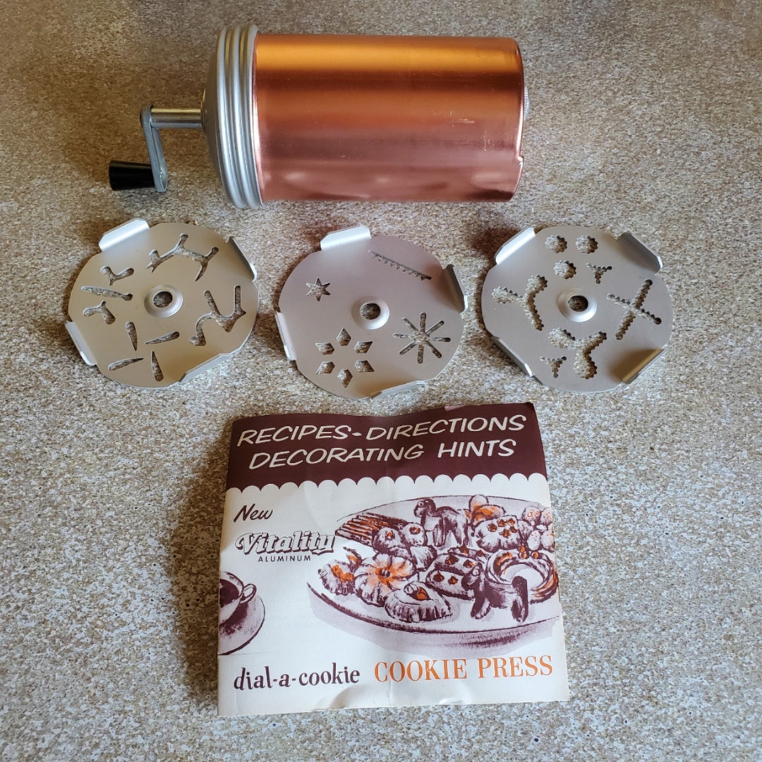 Mirro Dial A Cookie Press With 3 Discs Instructions Never Used Etsy
