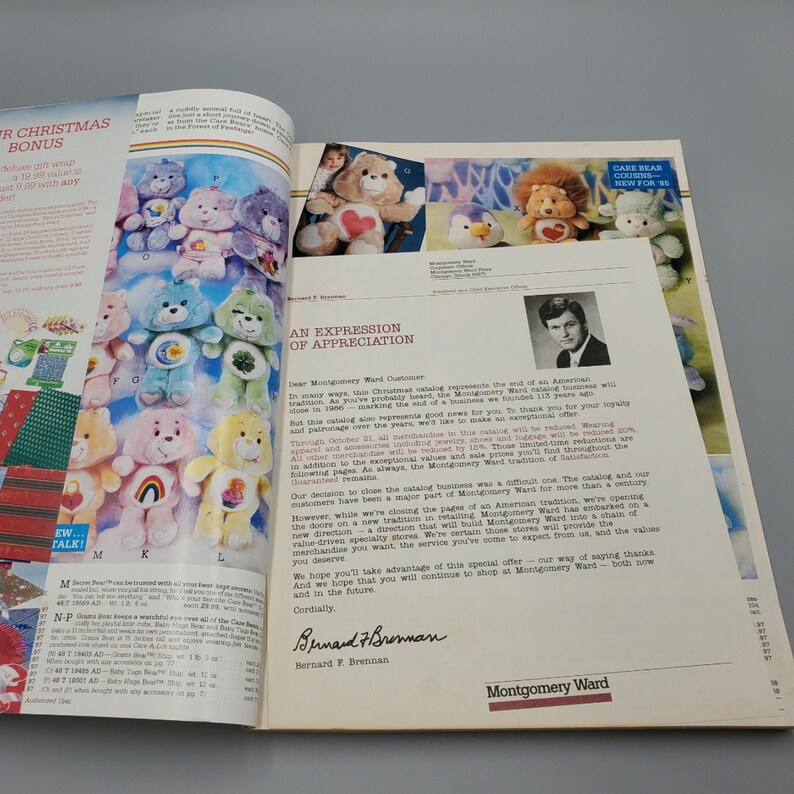 Montgomery Wards Christmas Catalog 1985 Original Wrapper Vintage 1980s
