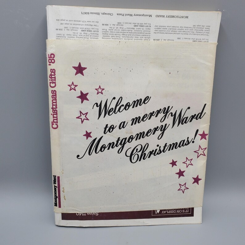 Montgomery Wards Christmas Catalog 1985 Original Wrapper Vintage 1980s