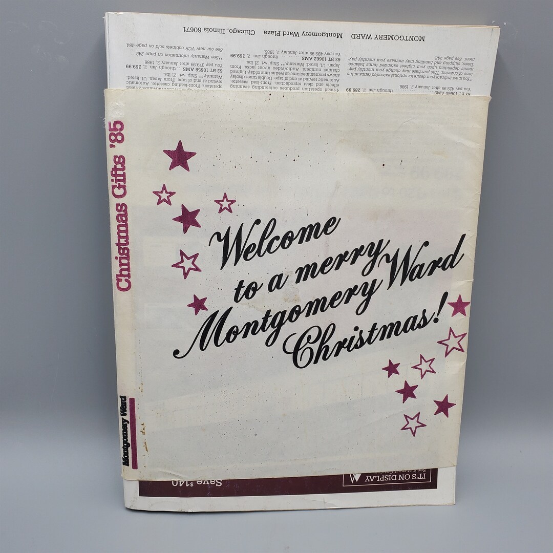 Montgomery Wards Christmas Catalog 1985 Still in Mailing Wrapper Etsy