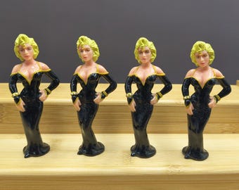 Lote de 4 figuras de PVC de Disney Applause Dick Tracy Breathless Mahoney Madonna