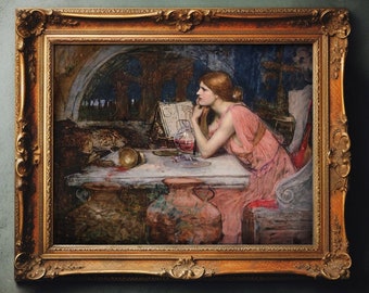 Sofortiger digitaler Download, The Sorceress 1911, druckbare John William Waterhouse, Witchy Art, Dark Academia Art, Dark Arts, Cottage Core