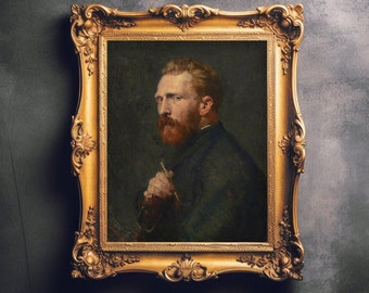 Sofortiger digitaler Download, Van Gogh 1886, digitaler Download Dekor, stimmungsvolle Wandkunst, ästhetische Kunst, dunkles Academia Dekor, Goth Zimmer Dekor Vintage
