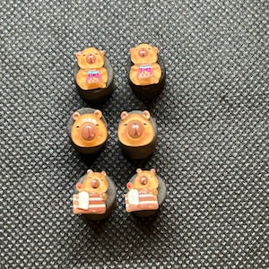 Petite Capybara Stud Earrings Stainless Steel Set of 3
