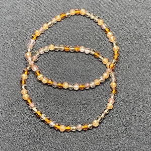 Fall Mix Crystal Sparkle 4mm Beaded Bracelet / Dainty Feminine Bracelet / Gifts for Her / Daughter / Niece / Teen / Women / Girlfriend
