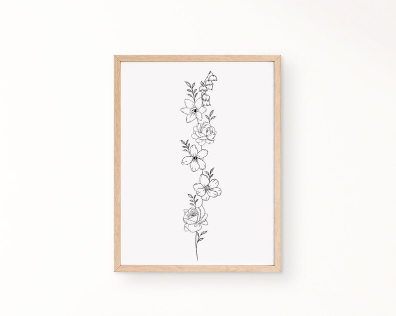 Floral Wrist Tattoo Design For Birthday