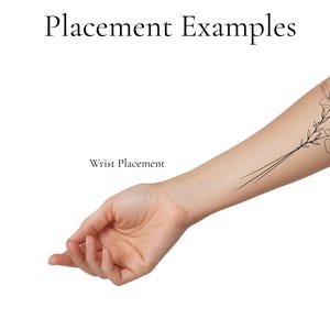 Custom Birth Flower Tattoo Design – Personalized Floral Art (Digital PDF) image 7