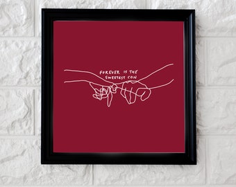 Taylor Swift Cowboy Like Me Evermore Album Lyric Digital Art Print