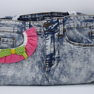 Bolso de mano vaquero NOBO