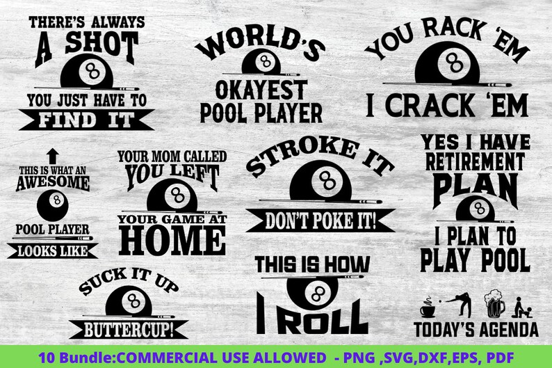 Billiards Svg, Pool Player Svg, Billiard Svg, Pool Svg, Billiards Dxf