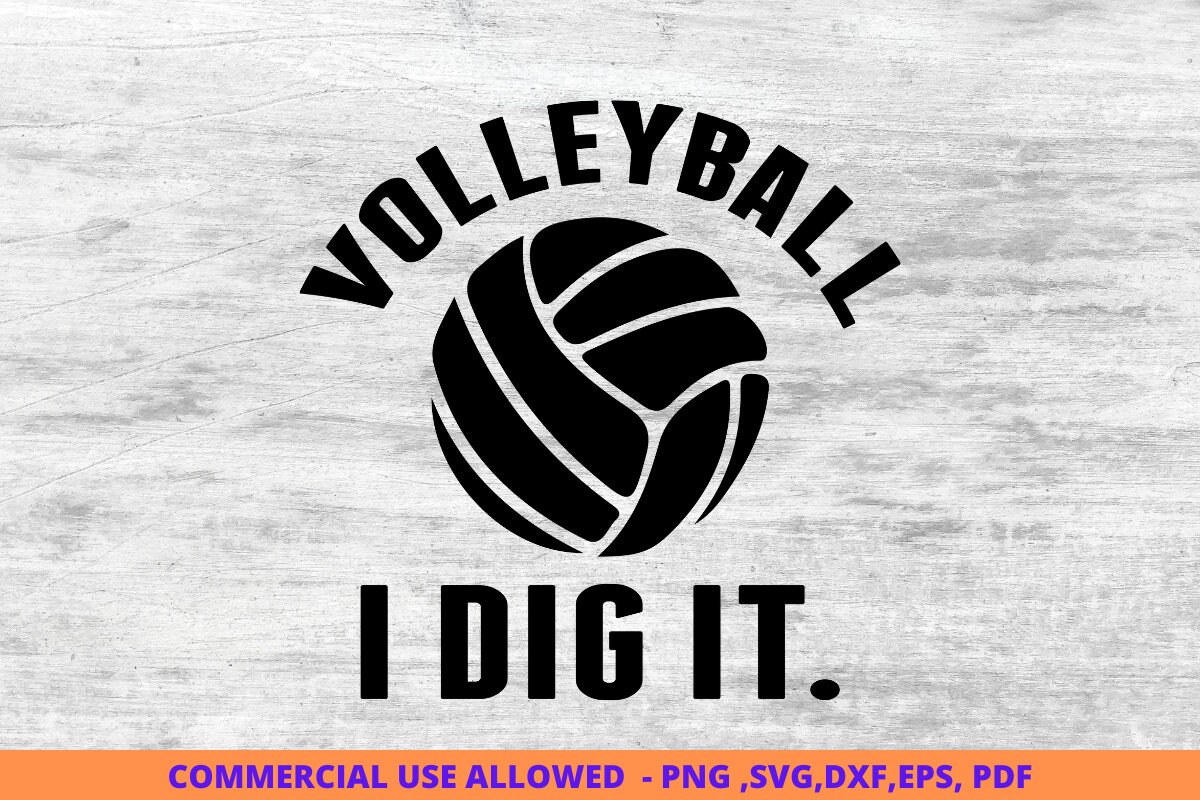 Volleyball Silhouette Dig