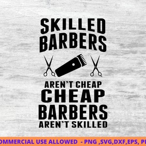 Skilled Barbers Funny Barber, Barber design SVG, Png, funny barber, barber design, barber svg, barber girl, barber work, Digital Printable