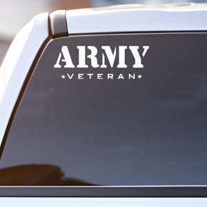 Army Veteran Decal|Gift for Veteran|US Army Decal|US Army Gift|Car Decal|Military Decal|Veteran Stickers|Vet Decal|Veteran of US Army Decal