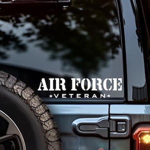 Air Force Veteran Decal|Gift for Veteran|Air Force Decal|US Air Force Gift|Car Decal|Military Decal|US Air Force|Veteran Stickers|Vet Decal