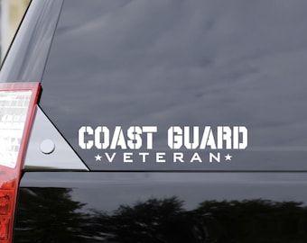 Adesivo per veterano della Guardia Costiera: adesivo per auto della Guardia Costiera degli Stati Uniti - regalo militare