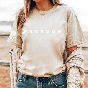 In Honor of Charlie Kirk: Freedom Tee, Patriotic, America 250, Pro American, Patriot image 4