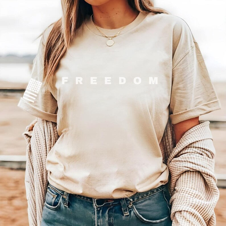 In Honor of Charlie Kirk: Freedom Tee, Patriotic, America 250, Pro American, Patriot image 4