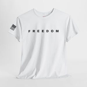 In Honor of Charlie Kirk: Freedom Tee, Patriotic, America 250, Pro American, Patriot image 7