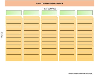 Get Your Life Together Planner, Schedule, Microsoft Word, Google Docs, PDF Planner, Organizer