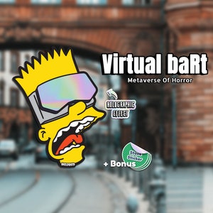 Virtual baRt - Bart VR Horror Sticker