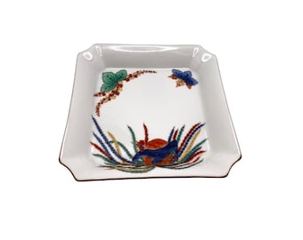 Andrea by Sadek Porcelain Trinket Dish – Chinoiserie Bird & Floral Catchall Bowl