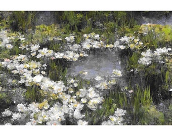 Schöne Wasserlandschaft, druckbare digitaler Download, Haus Wand Kunst Dekor