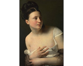 Classical Painting- The Surprise-Claude-Marie Dubufe, Printable Digital Download , House Wall Art Décor