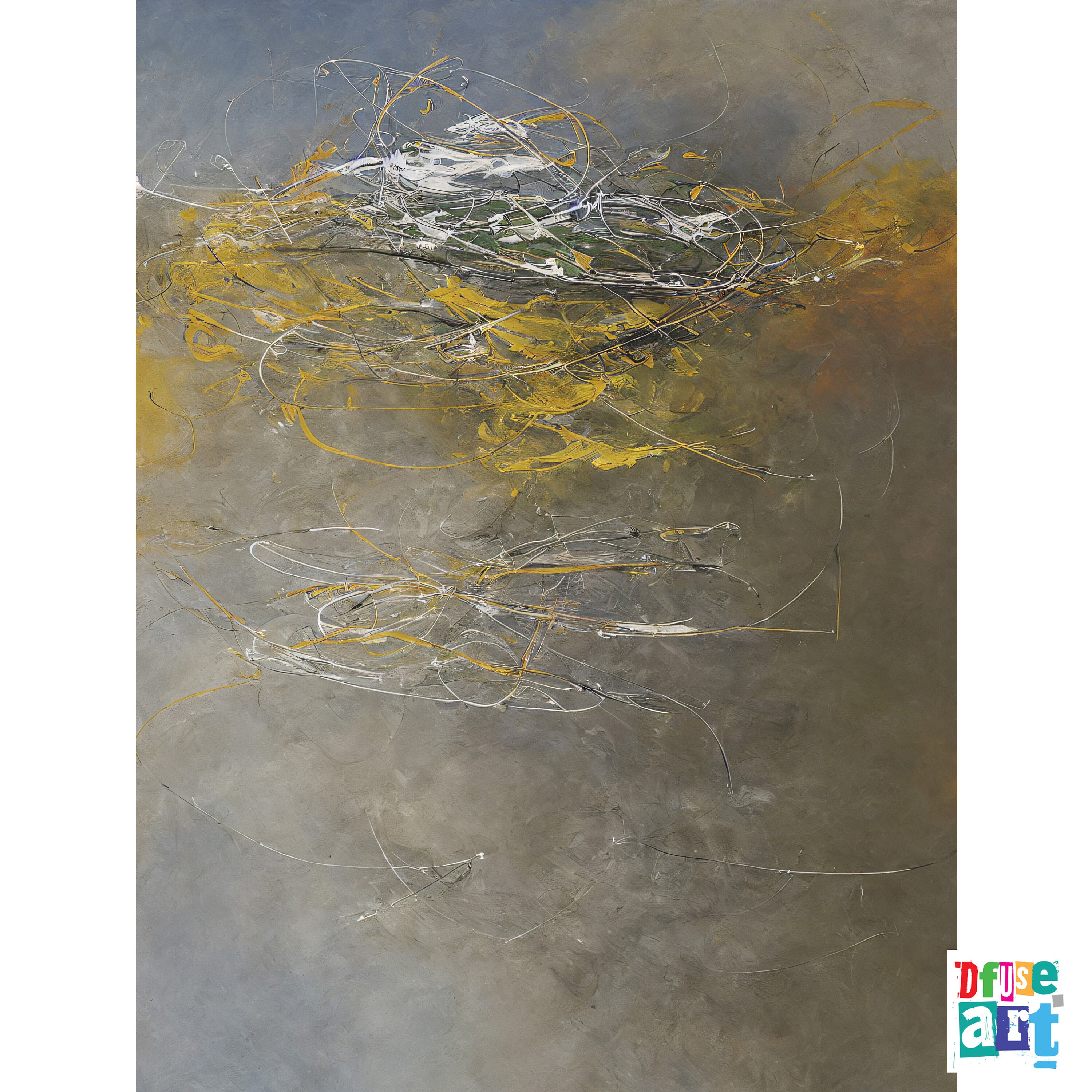 An Abstract Painting, Modern, Printable Digital Download , House Wall ...
