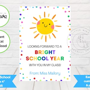 Back to School Teacher Gift Tag | Welcome Back to School Printable | Instant Download | Teacher Appreciation Favor Tag