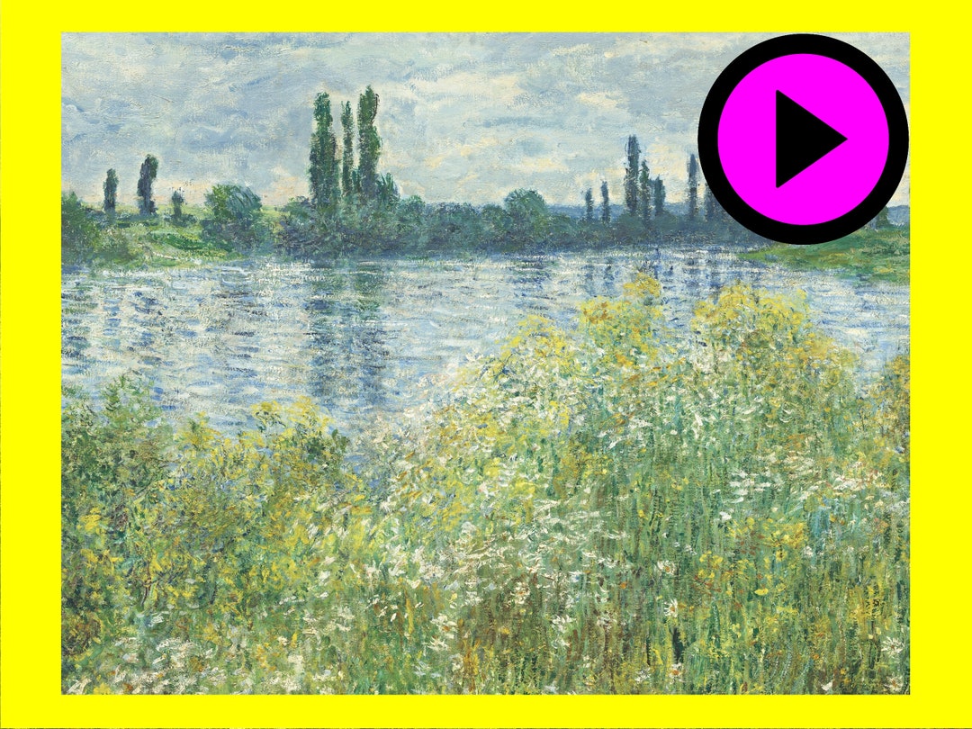 Claude Prints Digital Impressionist Wall Art Mid Etsy