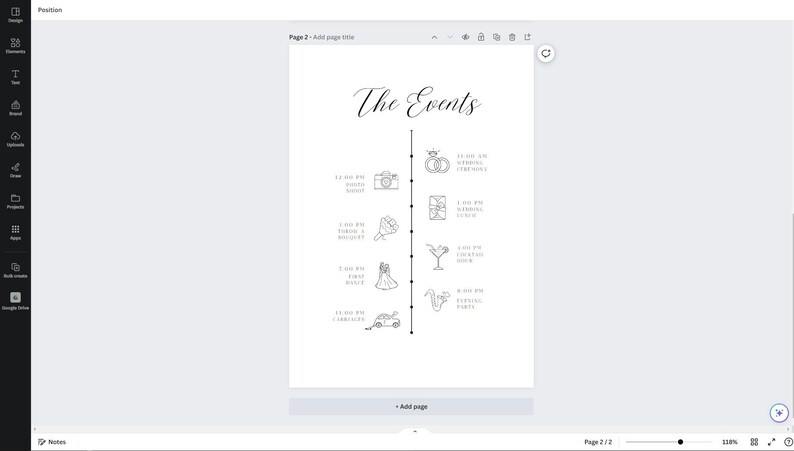DIY Wedding Welcome Note, Wedding Hotel Bag Template, Modern Wedding ...