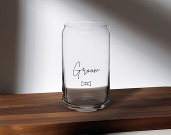 Can-shaped Glass for Groom