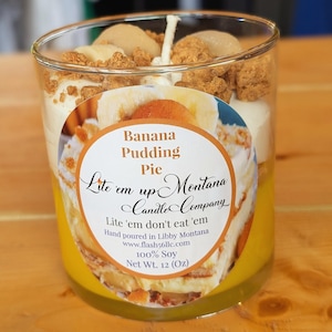 Banana Pudding Pie Candle