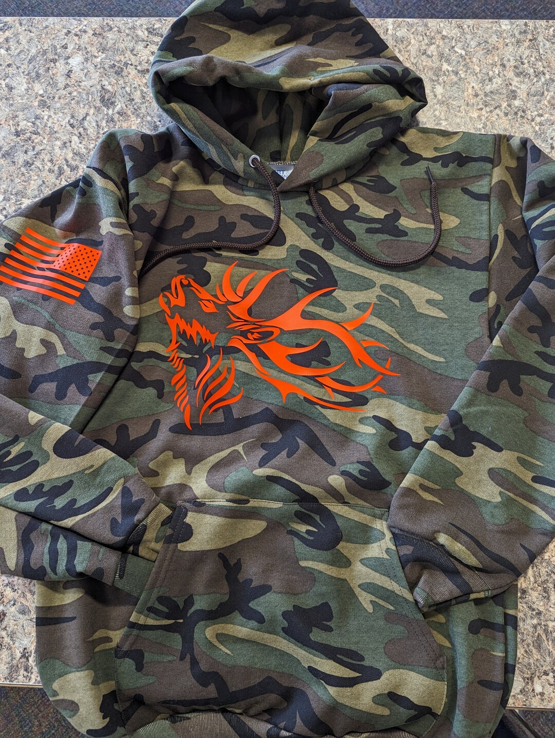 Camo Elk Hoodie Etsy