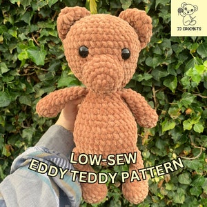 Low-Sew Teddy Pattern / Eddy Teddy Pattern / Crochet Bear Pattern