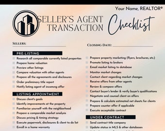 Buyer / Seller Transaction List Template Packet