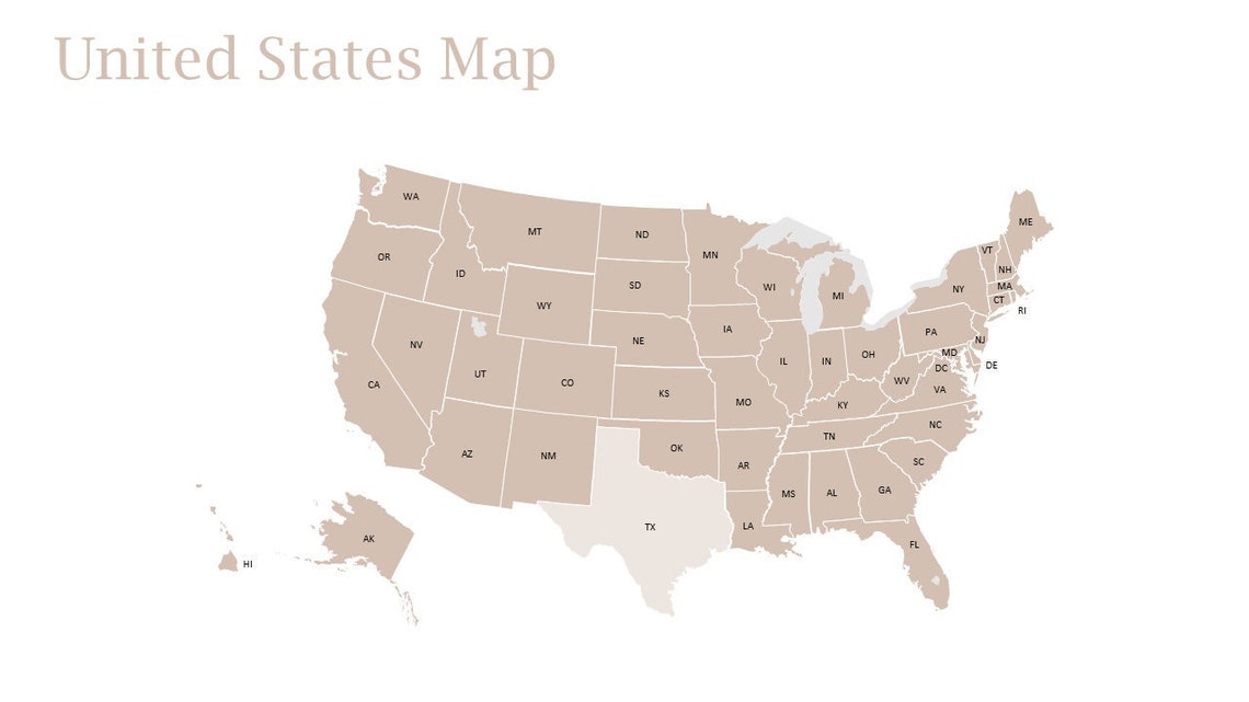 Editable United States Of America Map Powerpoint Template Etsy Il 1140xN.4382245374 Fxqe