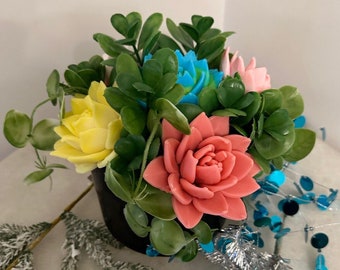 Soap Flower Bouquet, Handmade Soap, Soap Flower, Birthday Gift, Mother’s Day Gift, Romantic Gift, Decorative Soap, Gift for Her