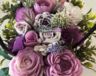 Purple Soap Flower Bouquet, Decorative Soap, Handmade Soap, Soap Flower, Birthday Gift, Romantic Gift, Gift for Her