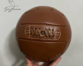 ヴィンテージレザーT字型1930年代サッカーボール - Etsy 日本