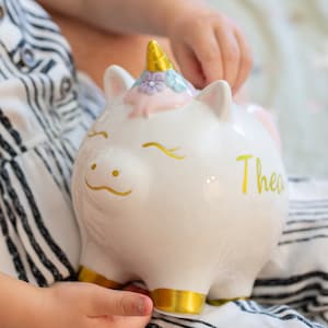 50 Personalised Piggy Bank: $167.56