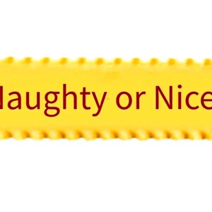 Naughty or Nice? Edible monogrammed lasagna pasta lasagna noodles Textaroni Text A Noodle tm