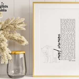 MAD WOMAN Digital Lyrics Poster | Midnights Album | Home, Office, Kitchen Decor